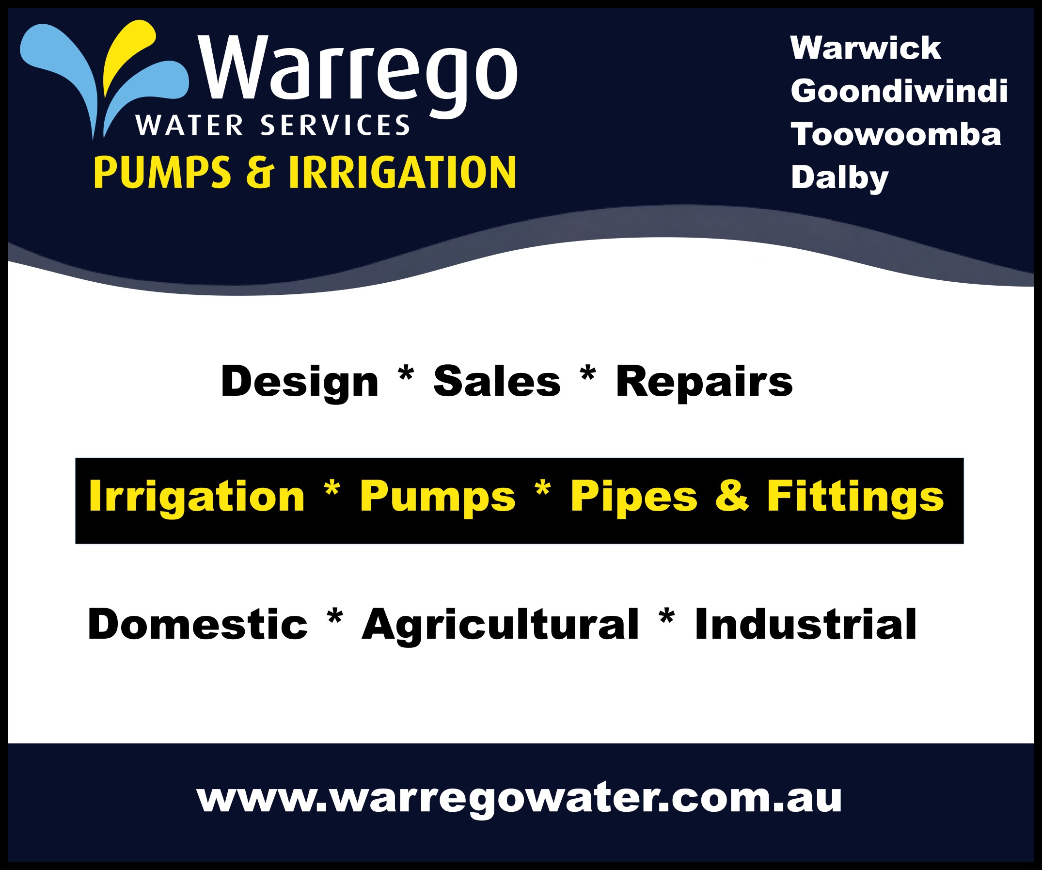Warrego Water Services - Warwick Pty Ltd - advertisement