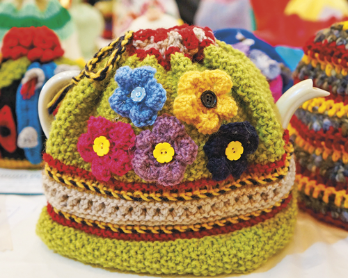 Floral Art Section Flower and Garden Themed Beanie or Tea Cosy
