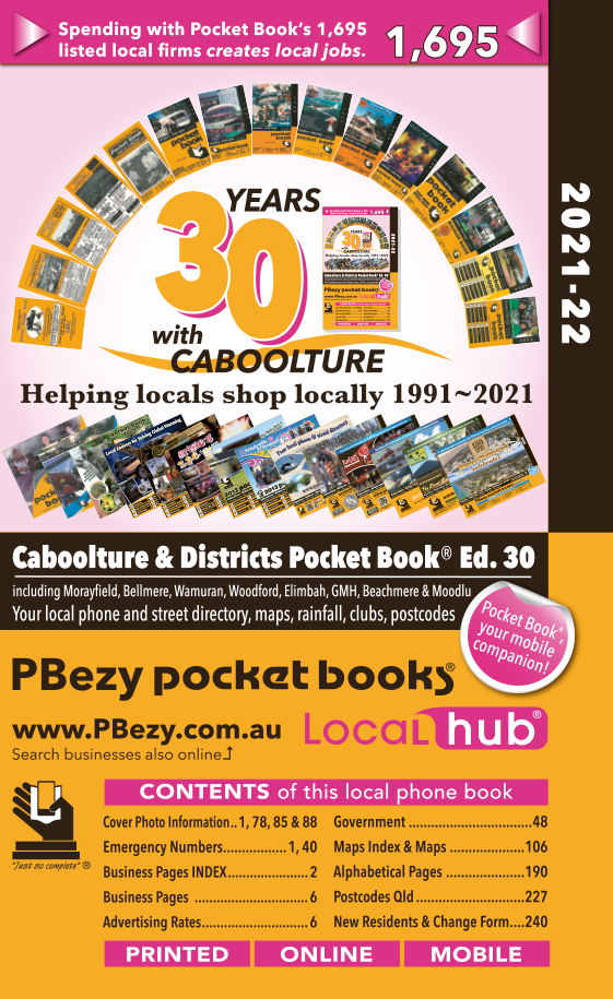 Cover page of Caboolture, Morayfield & Districts book