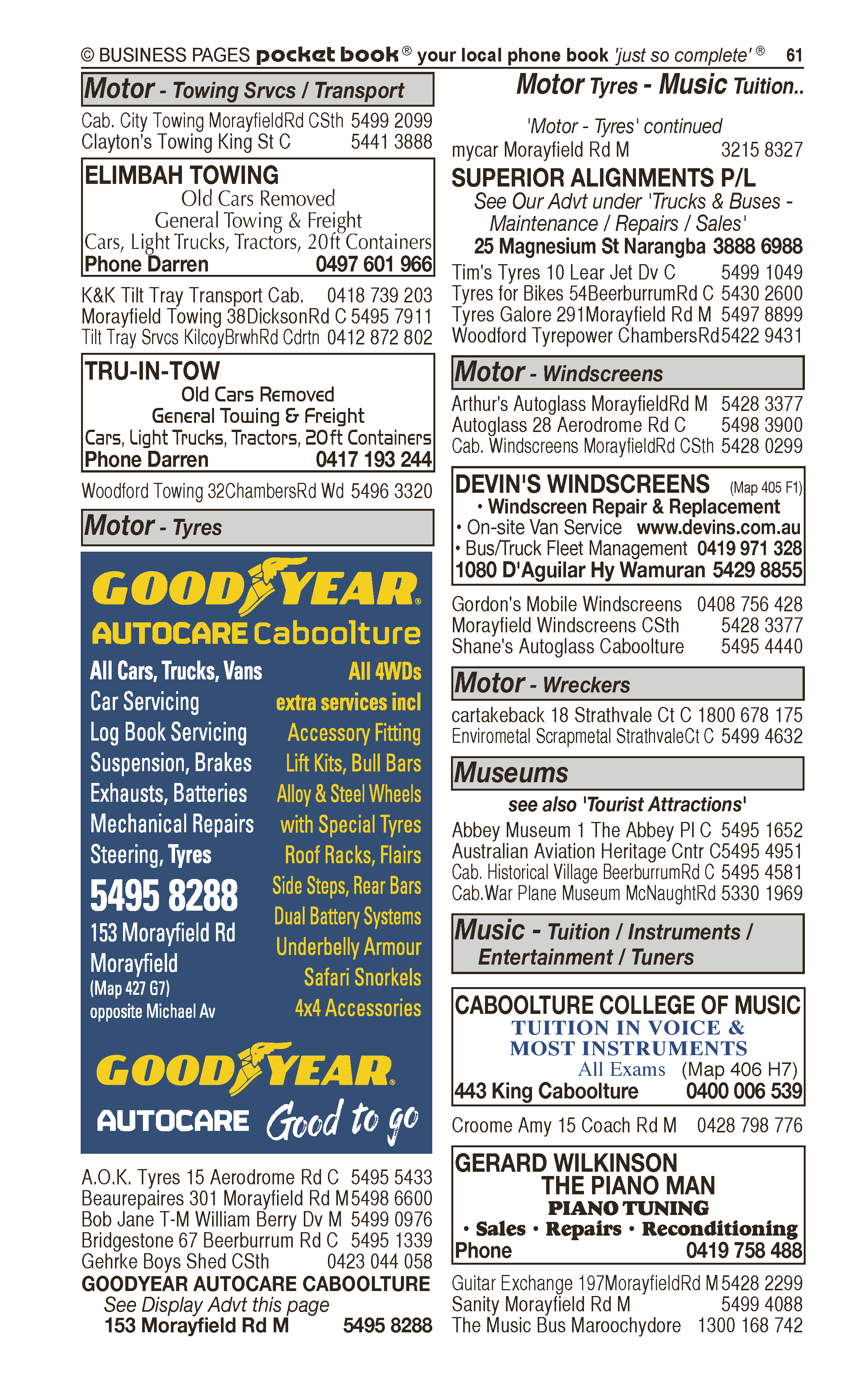 Goodyear Autocare Caboolture | Motor – Tyres in Morayfield | PBezy Pocket Books local directories - page 61