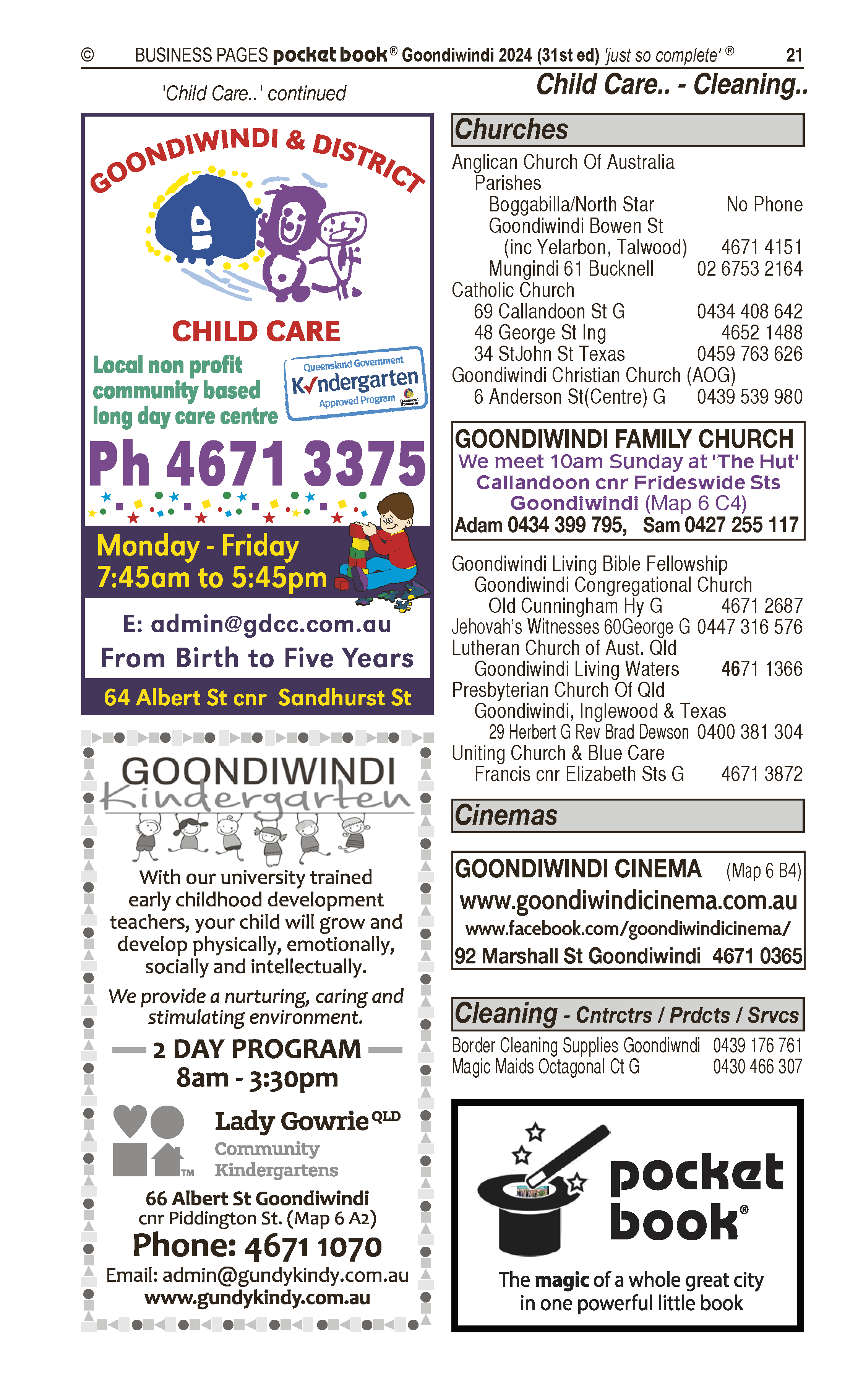 Lutheran Church of Aust. Qld | Churches in Goondiwindi | PBezy Pocket Books local directories - page 21