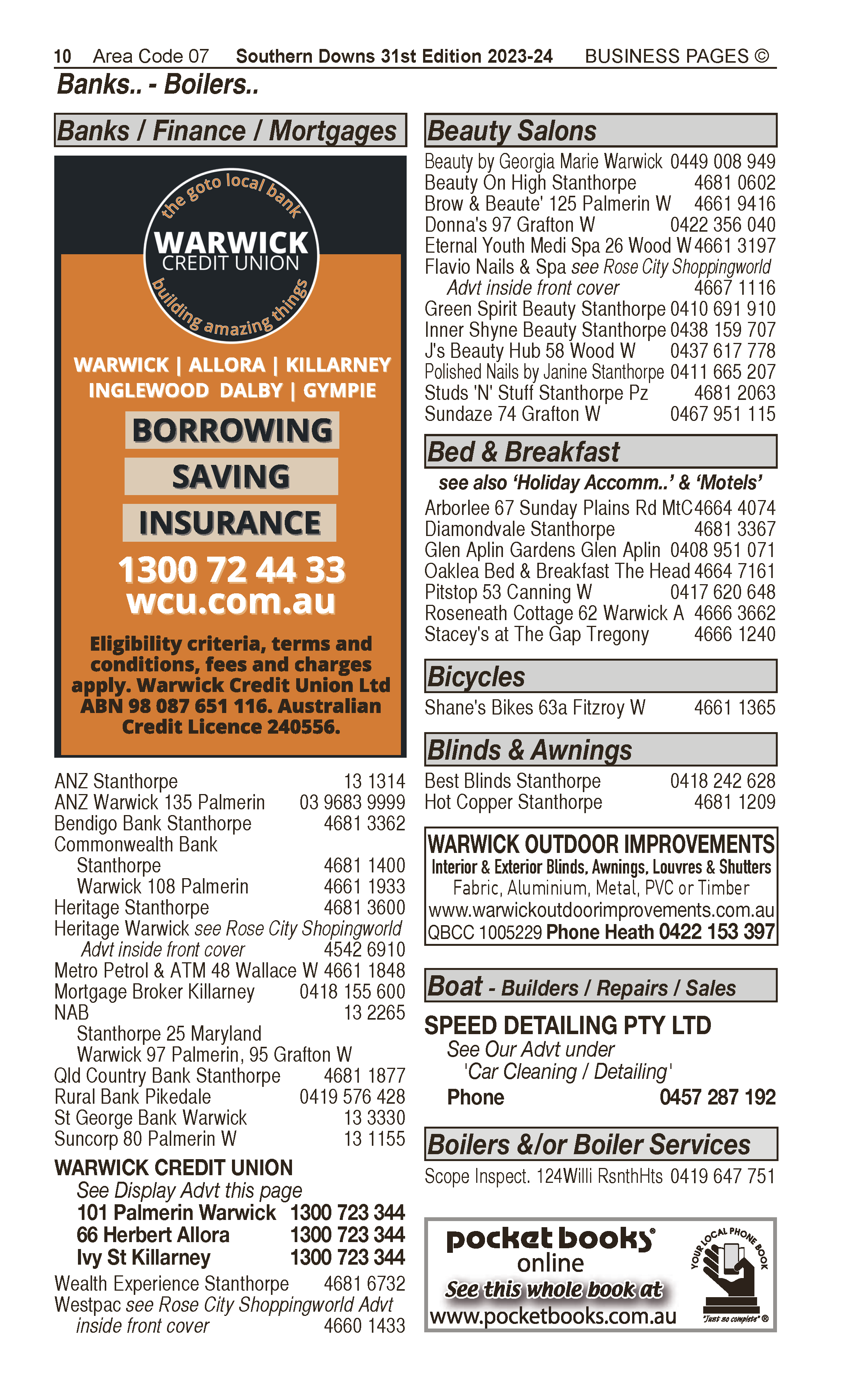 Speed Detailing Pty Ltd | Agricultural – Machinery & Services in Warwick | PBezy Pocket Books local directories - page 10