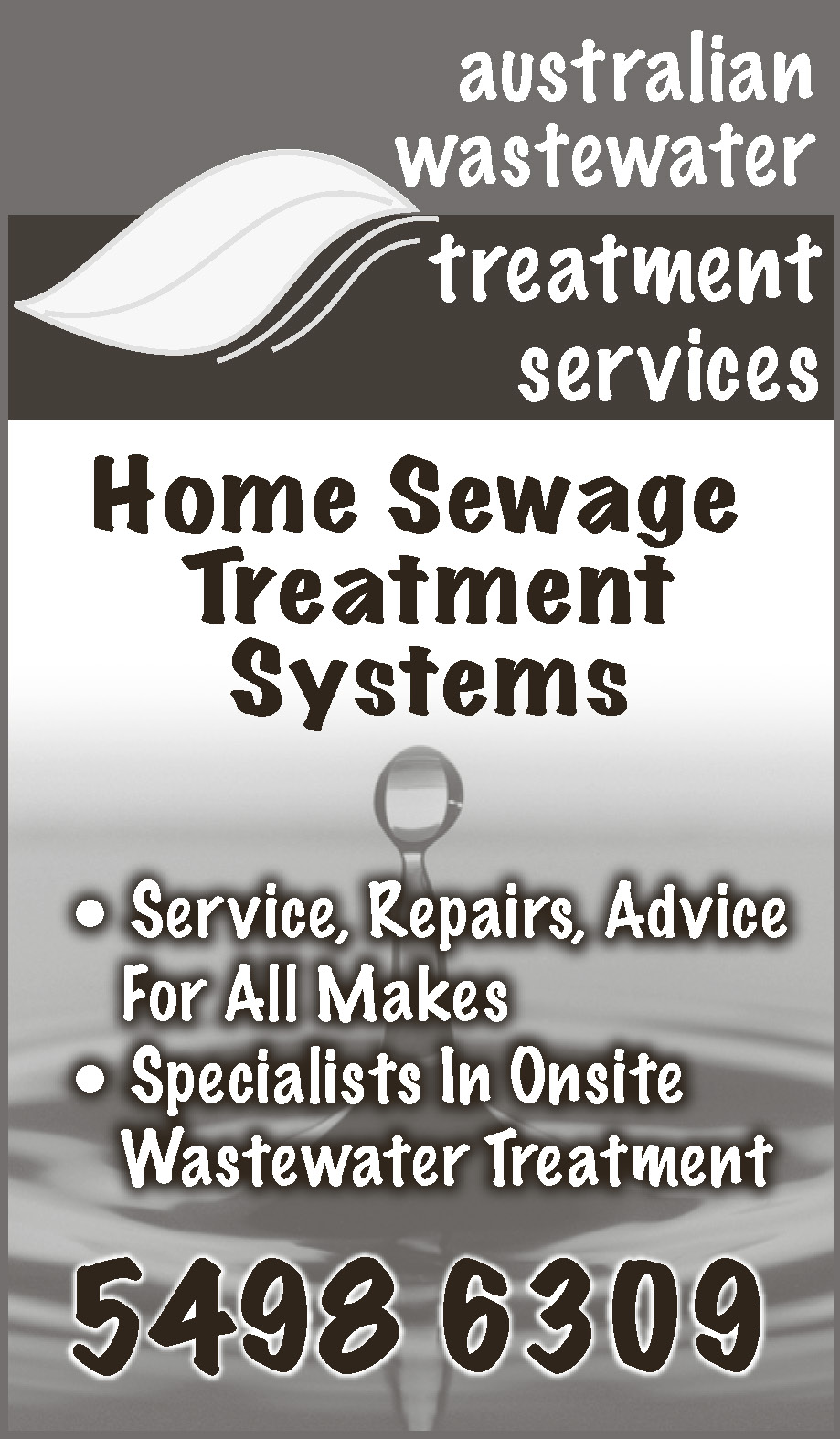 Australian Wastewater Treatment Services - Sewage & Waste Water Treatment