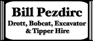 Bill Pezdirc Drott, Bobcat, Excavator & Tipper Hire logo