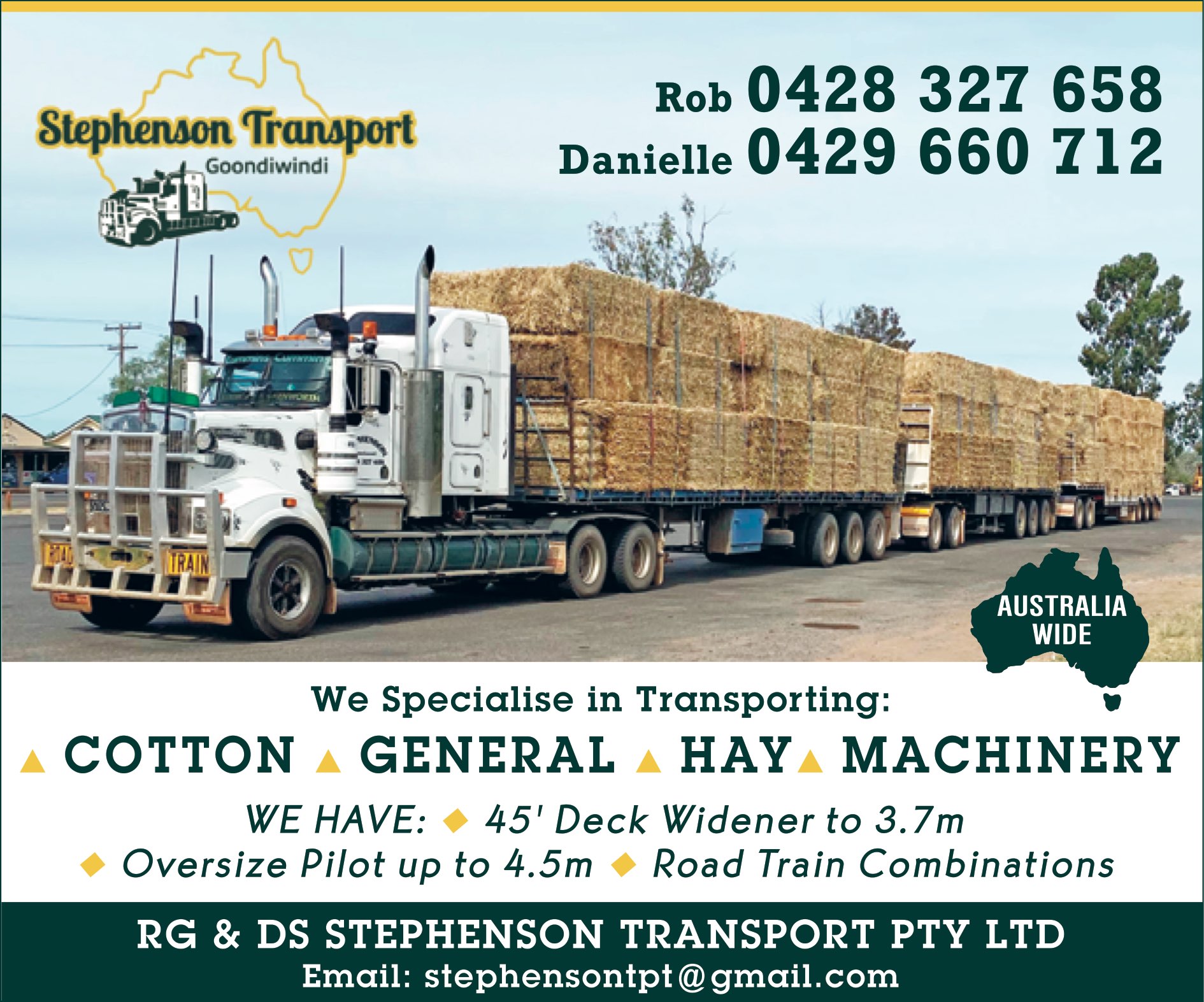 RG & DS Stephenson Transport Pty Ltd - Carriers & Couriers