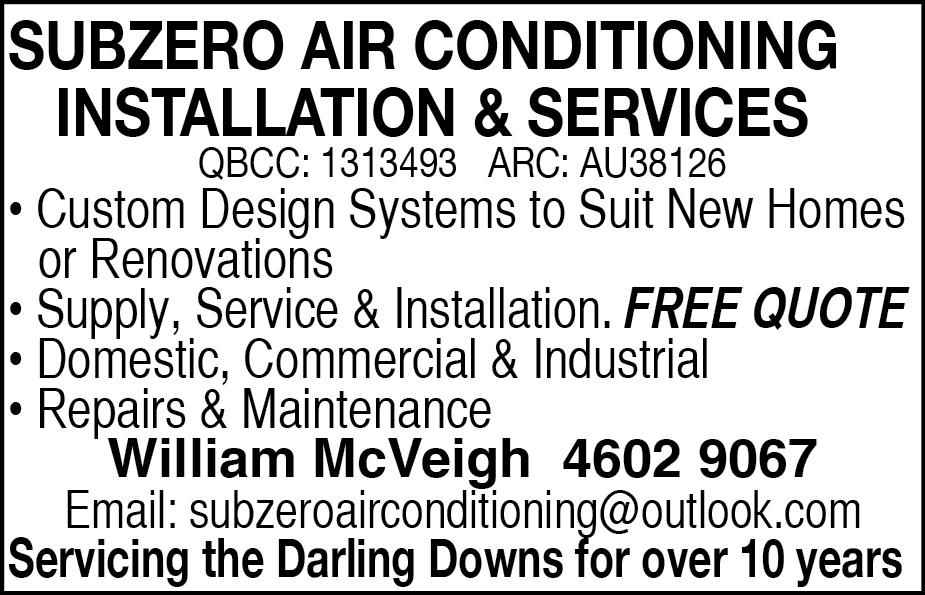 Subzero Air Conditioning Installation & Services - Air Conditioning - Home