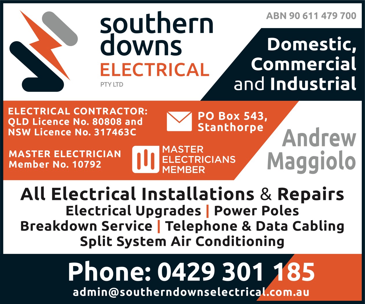 Southern Downs Electrical Pty Ltd - Electricians