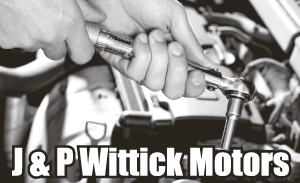 J & P Wittick Motors logo